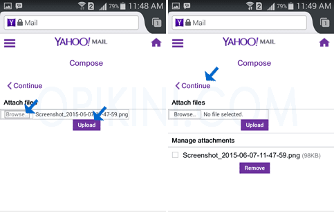 Attach File Yahoo