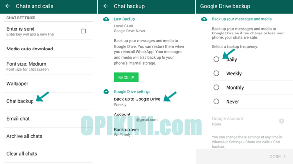 Cara Backup Dan Restore Percakapan Whatsapp Dengan Google Drive