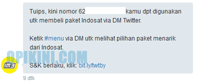 TwiBuy semakin memudahkan pengguna Indosat √ #TwitBuy Cara Praktis Beli Paket Nelepon, SMS dan Internet Lewat Twitter