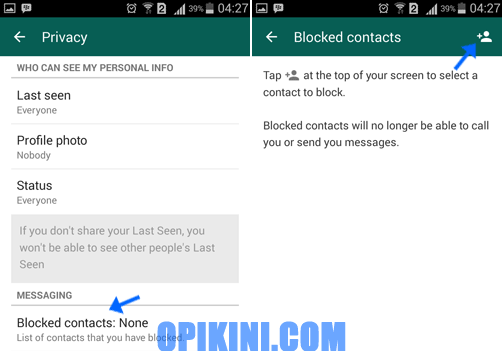 Cara Mudah Memblokir Kontak di WhatsApp Android