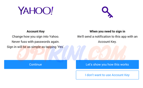 Yahoo Account Key Cara Log in Ke Email Yahoo Tanpa Password