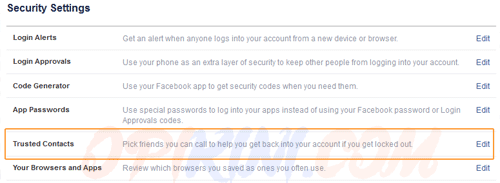 Trusted Contacts