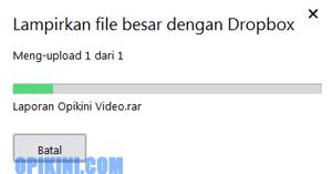 upload ke DropBox