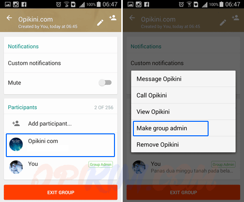 Cara Menambahkan Admin Grup di WhatsApp Android