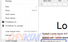 Edit dan Membuat Word (docx) Online