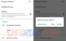 Menghapus Grup WhatsApp
