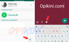 Cara Membuat Status WhatsApp Keren Pakai Bacground Berwarna