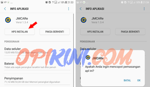 Hapus Aplikasi Android Melalui Pengaturan