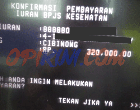 Bayar Iuran BPJS di ATM BTN