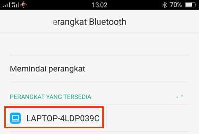 pilih bluetooth laptop Windows 10