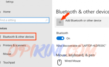 +Add Bluetooth or other devices