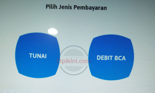 pilih Debit BCA