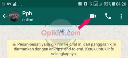 Cara Video Call WhatsApp 4 Orang Sekaligus