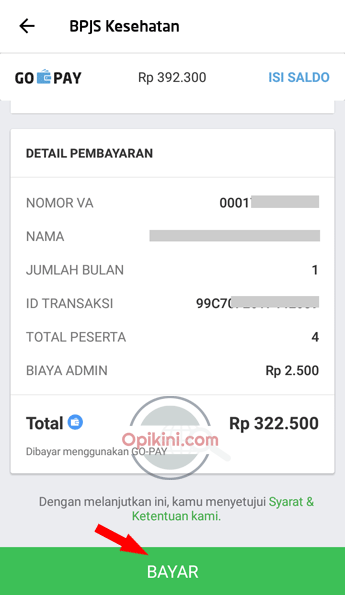 Cara Bayar BPJS Lewat Go-Bills di Aplikasi GO-JEK