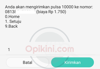 Transfer Pulsa ke Sesama Telkomsel via *858#