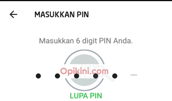 masukan PIN GO-PAY