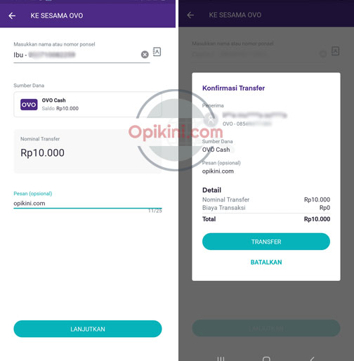 Cara Transfer Saldo Ovo Ke Teman Atau Pengguna Lain Opikini