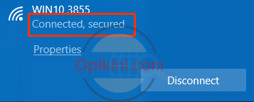 klik nama hotspot Windows 10