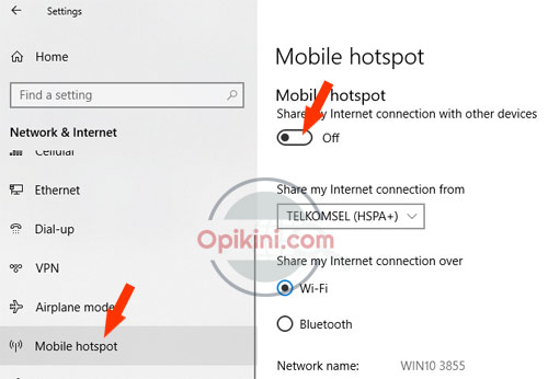 Cara Mengaktifkan Mobile Hotspot Di Windows 10