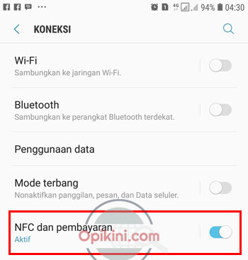 Aktifkan NFC