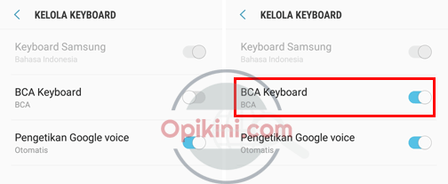 Aktivasi dan Menggunakan BCA Keyboard di Android