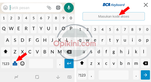 Menggunakan BCA Keyboard