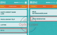 Cara Bayar BPJS Kesehatan Lewat BNI Mobile