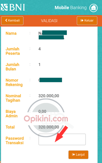 data tagihan BPJS Kesehatan