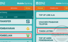 Cara Isi Token Listrik Via BNI Mobile