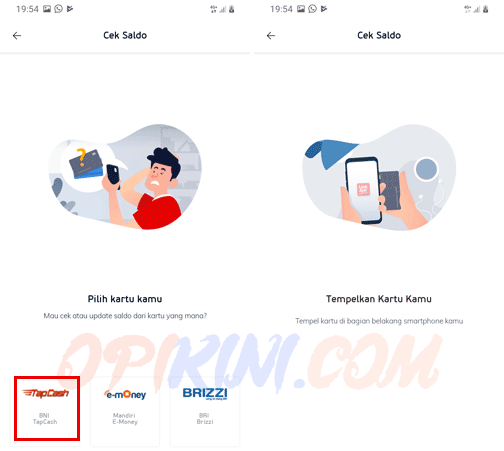 Update Saldo BNI Tapcash Dengan LInkAja