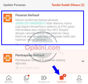 Cara Update Saldo E-Money Mandiri Di Shopee