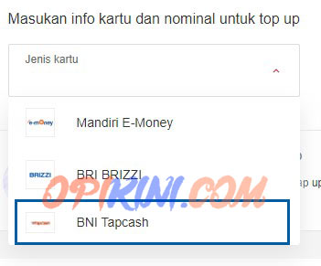 Pilih BNI Tapcash