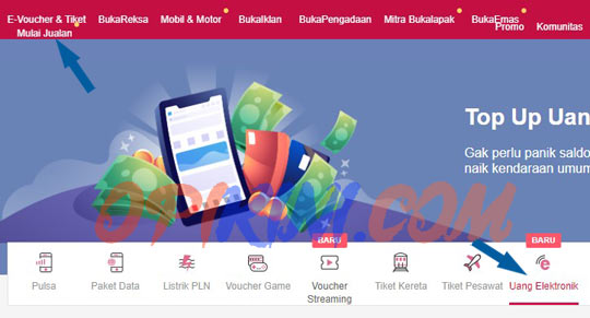 Cara Top Up BNI Tapcash Di BukaLapak Dari Laptop