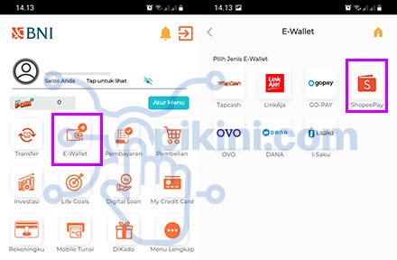 Cara Top Up Saldo ShopeePay Lewat BNI Mobile 2021