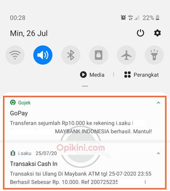 Top Up iSaku Lewat GoPay