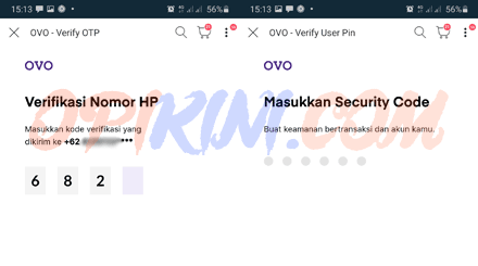 security code akun OVO