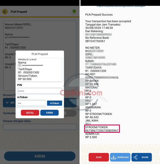 Beli Token Listrik Lewat BTN Mobile