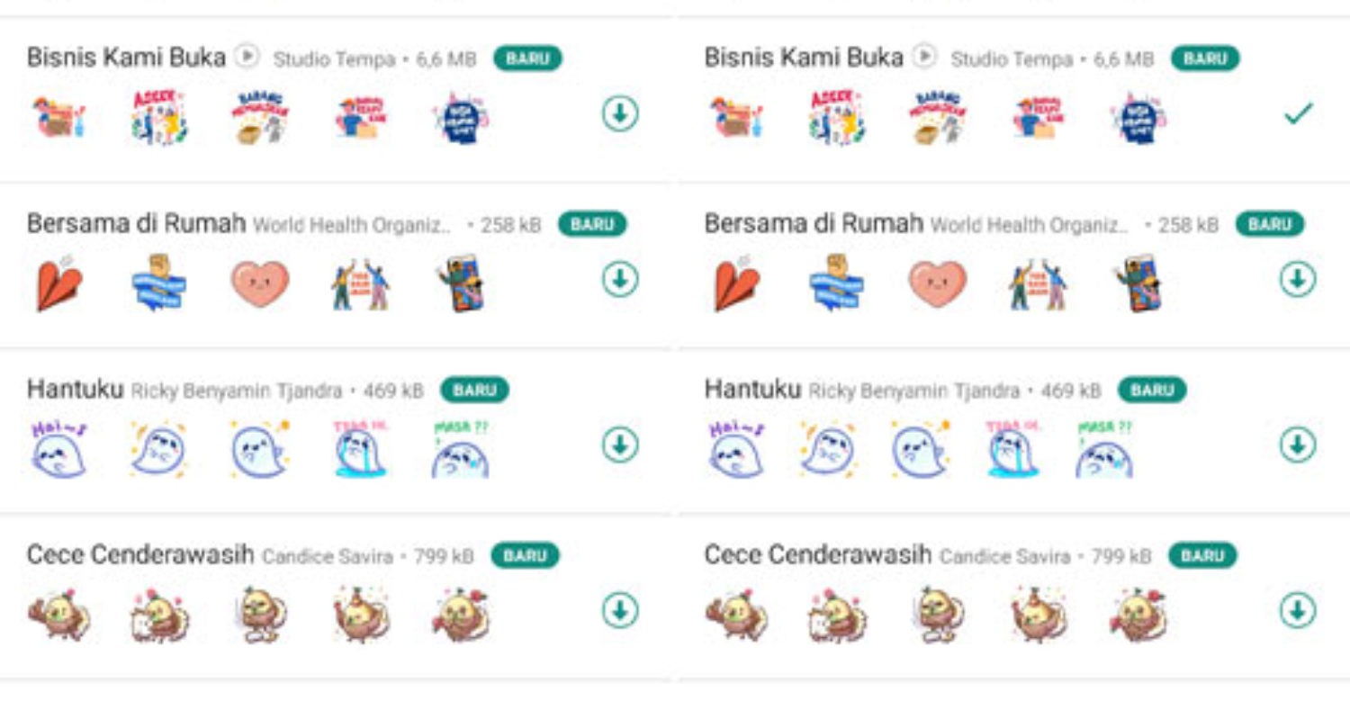 Cara Kirim Stiker Animasi Di WhatsApp Terbaru