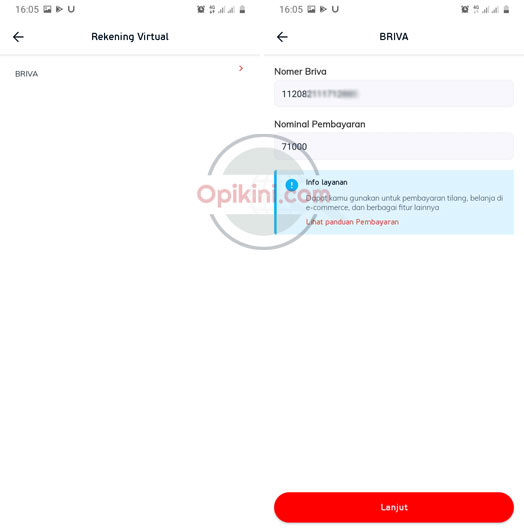 transfer dari LinkAja ke BRIVA ShopeePay