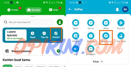 Hubungkan LinkAja Ke Aplikasi GoJek