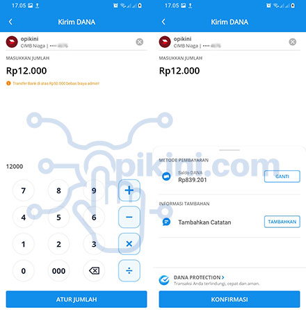 Cara Top Up Saldo OVO Pakai DANA Dari Menu Transfer