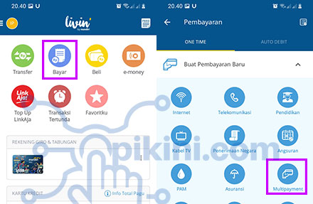 Cara Top Up ShopeePay Lewat Livin by Mandiri (Mandiri Online)