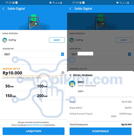 Transfer DANA ke GopPay Terbaru