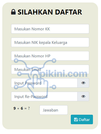 Daftar di web Siloka Kab Bogor