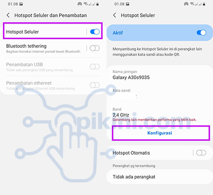 Hotspot Seluler dan Penambatan