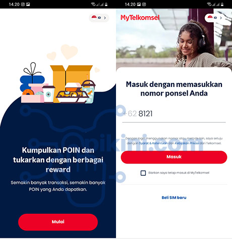 Login ke MyTelkomsel