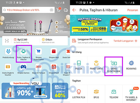 pilih Uang Elektonik