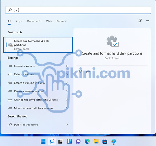 Cara Membuat Partisi Hardisk di Windows 11