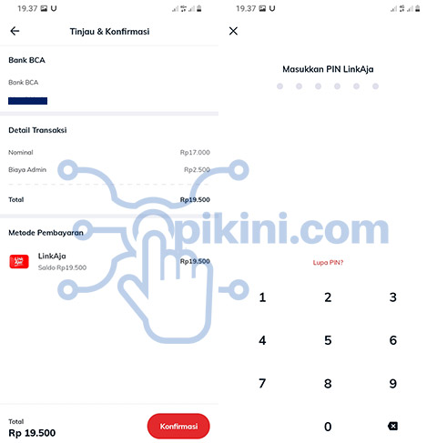 Cara dan Cara Transfer LinkAja ke BCA