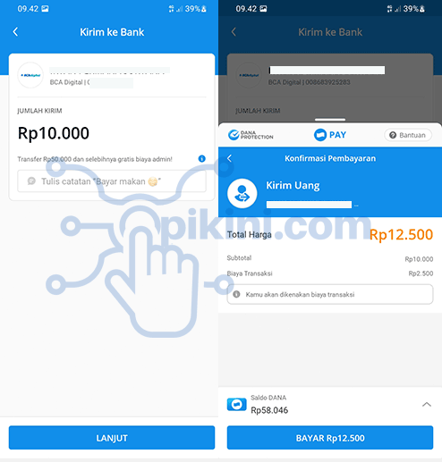 Cara Top Up Blu BCA Lewat DANA Terbaru